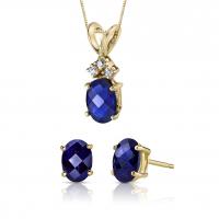 Kolekcia šperkov zo zlata s modrými zafírmi Talli