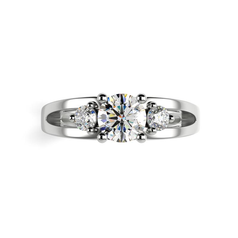 Prsteň s certifikovaným diamantom 98951