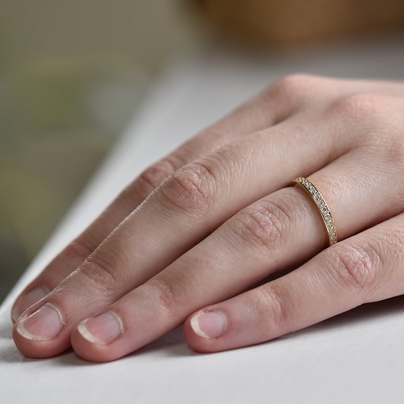Eternity zlatý prsteň s lab-grown diamantmi Dunn 101422