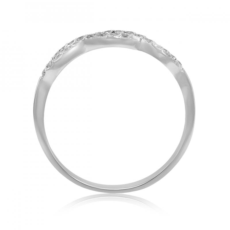 Infinity prsteň posiaty lab-grown diamantmi Cosette 101572