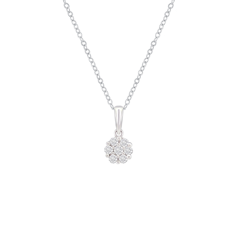 Strieborný náhrdelník s lab-grown diamantmi Hogan