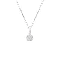 Strieborný náhrdelník s lab-grown diamantmi Hogan