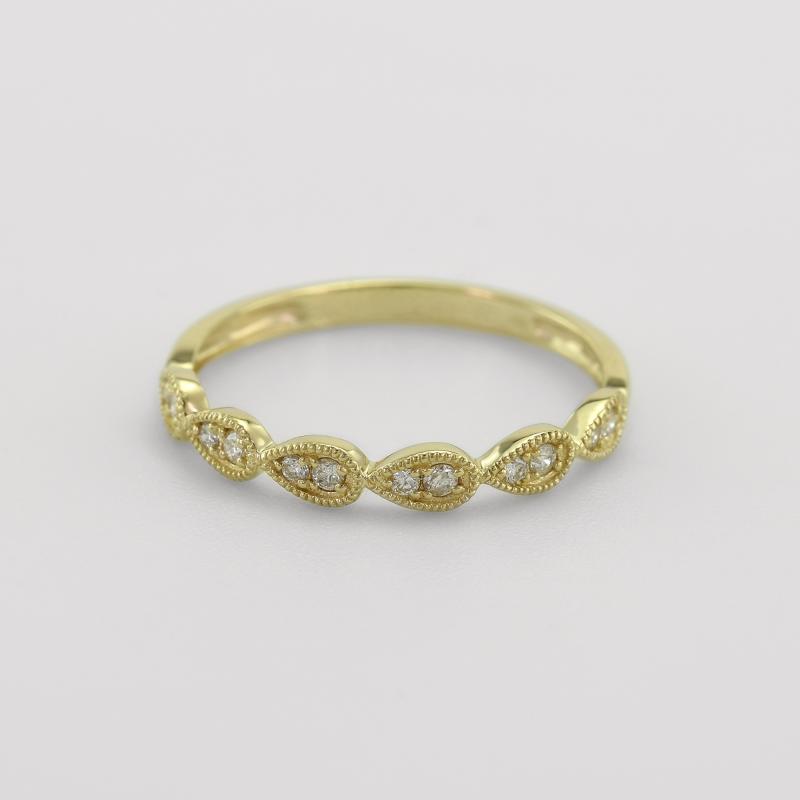 Strieborný eternity prsteň s lab-grown diamantmi Ebba 104742