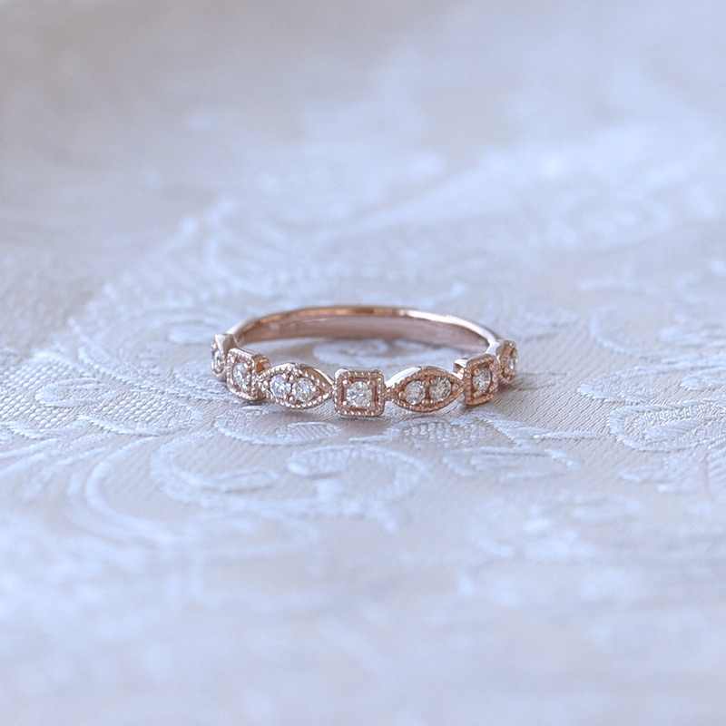 Strieborný eternity prsteň s lab-grown diamantmi Octave 104772