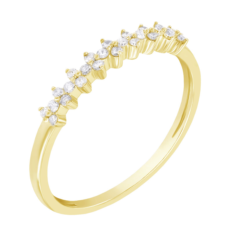 Strieborný eternity prsteň s lab-grown diamantmi Elsie 104782