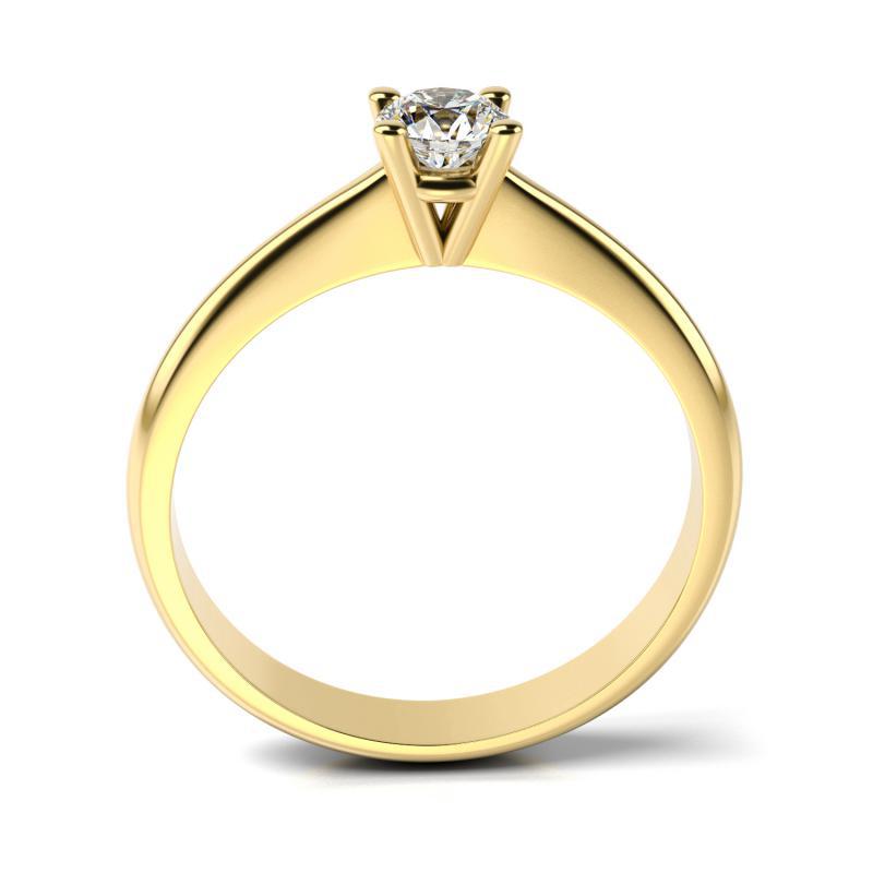 Zlatý zásnubný prsteň Godel 10482