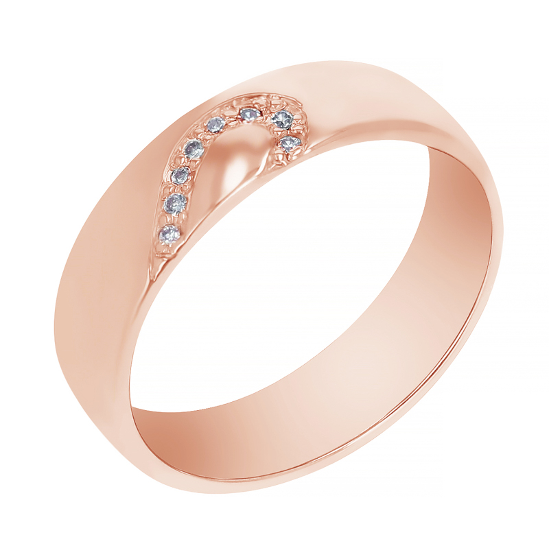 Zlaté svadobné prstene s diamantmi Faye 105532