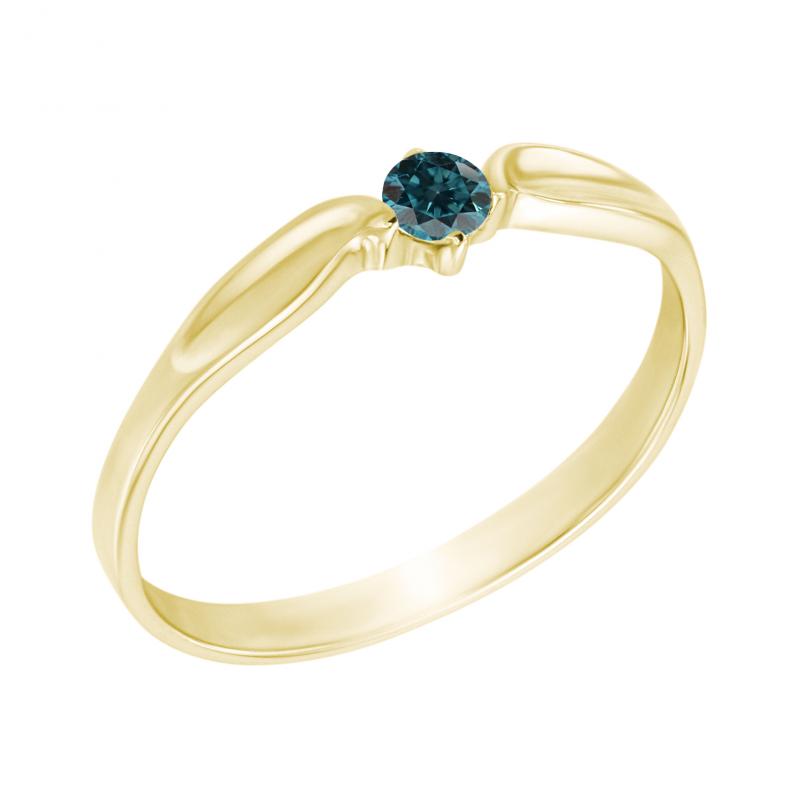 Zásnubný prsteň z bieleho zlata Blues 10592