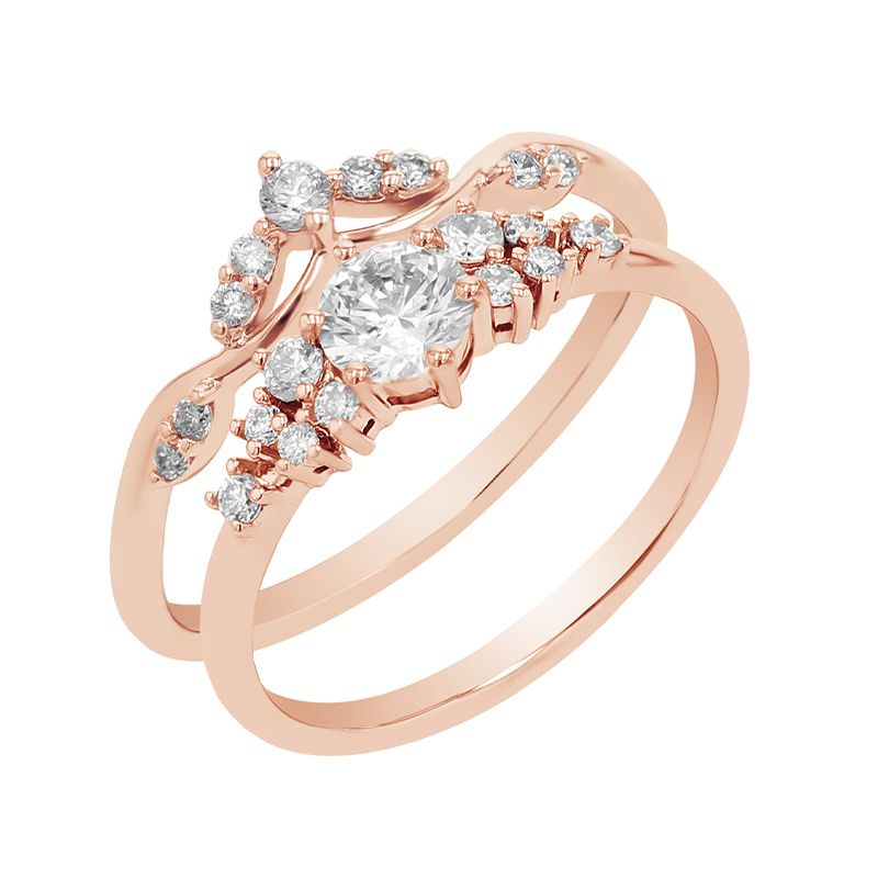 Romantický zásnubný set prsteňov s diamantmi Wise 109162