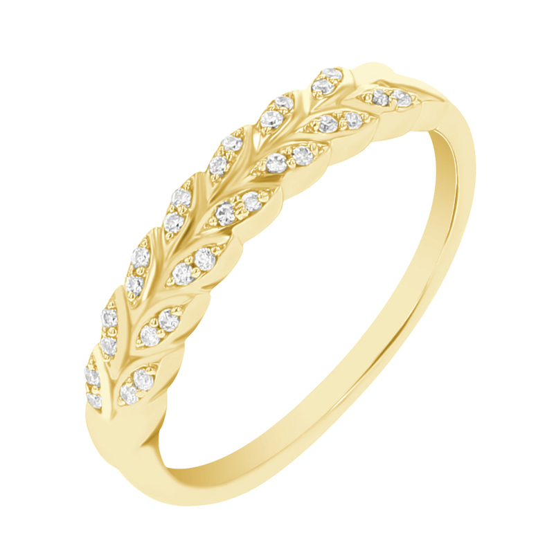 Eternity prsteň s lab-grown diamantovými lístkami Fulton 111662
