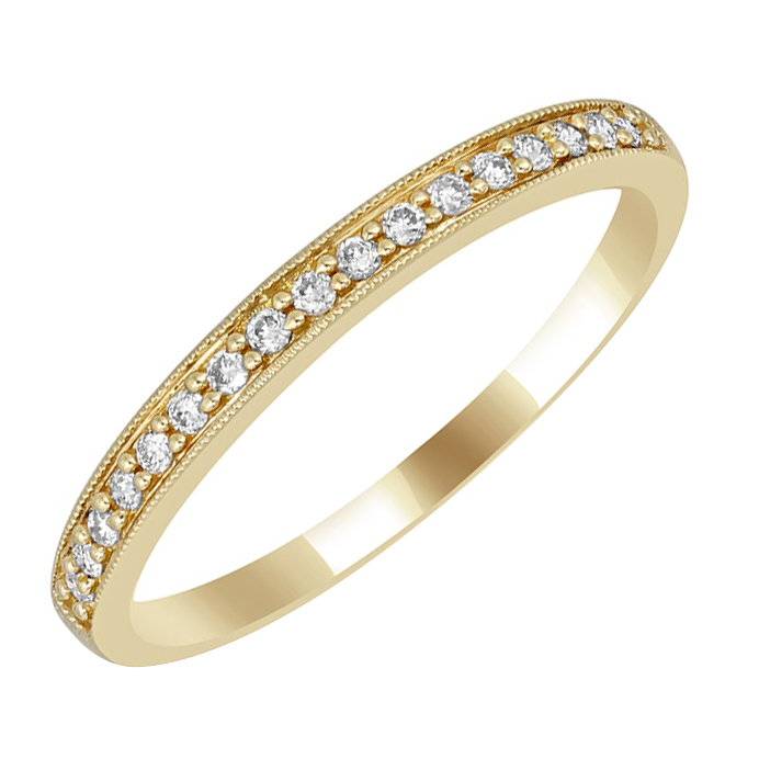 Eternity prsteň s diamantmi a pánsky komfortný prsteň Uriel 113652