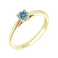 Zásnubný prsteň s certifikovaným fancy blue lab-grown diamantom Markie