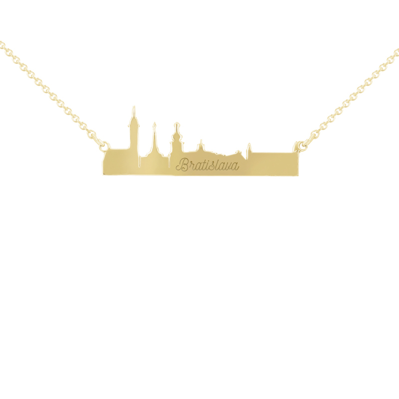 Zlatý či platinový náhrdelník mesta Bratislava 115142