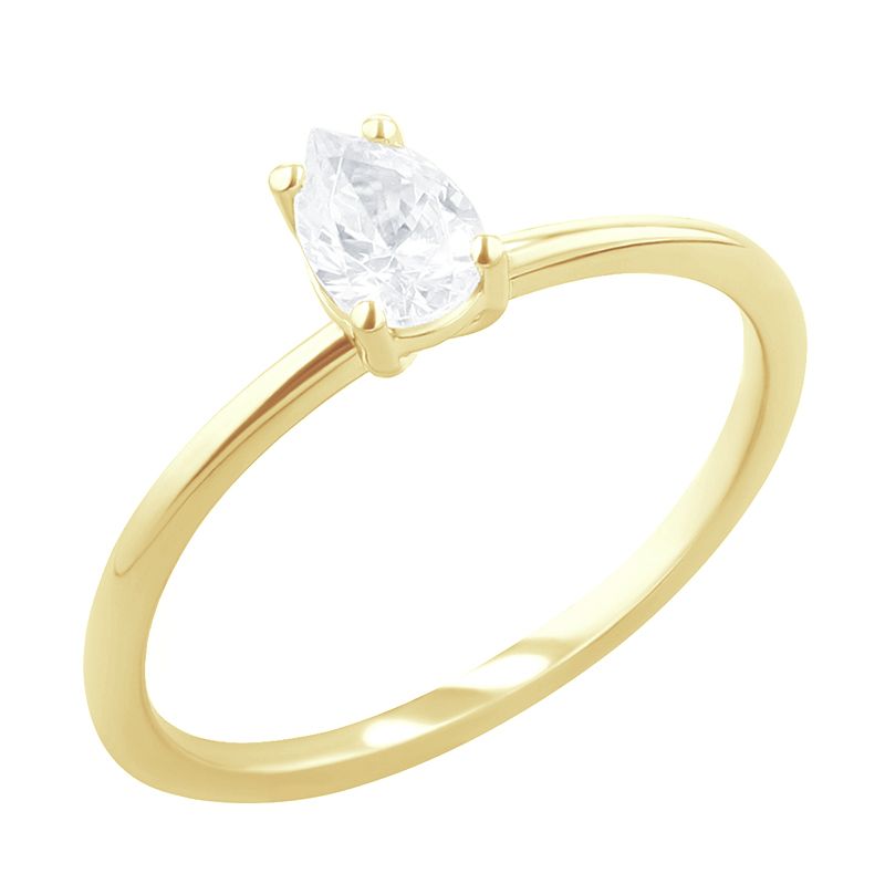 Zásnubný prsteň s pear diamantom Cooley 119062