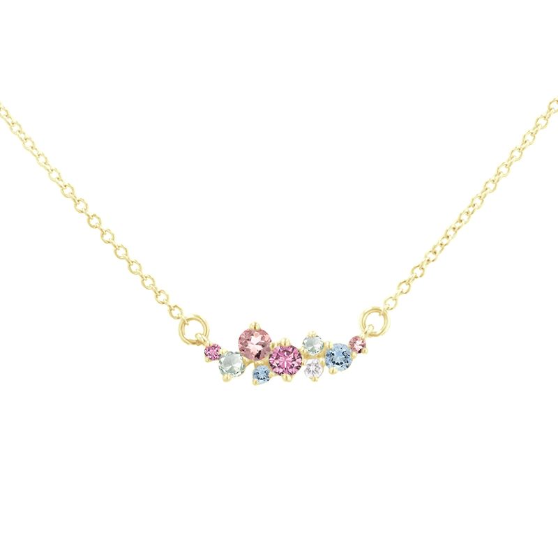 Cluster náhrdelník s drahokamami Beck 119542