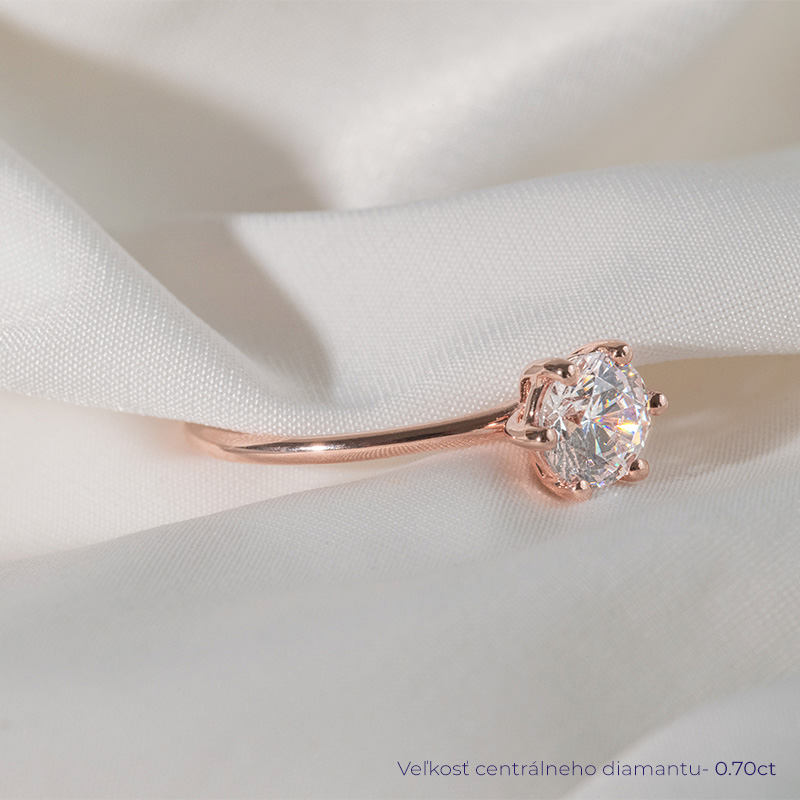 Zásnubný prsteň s diamantom Vanilla 120642