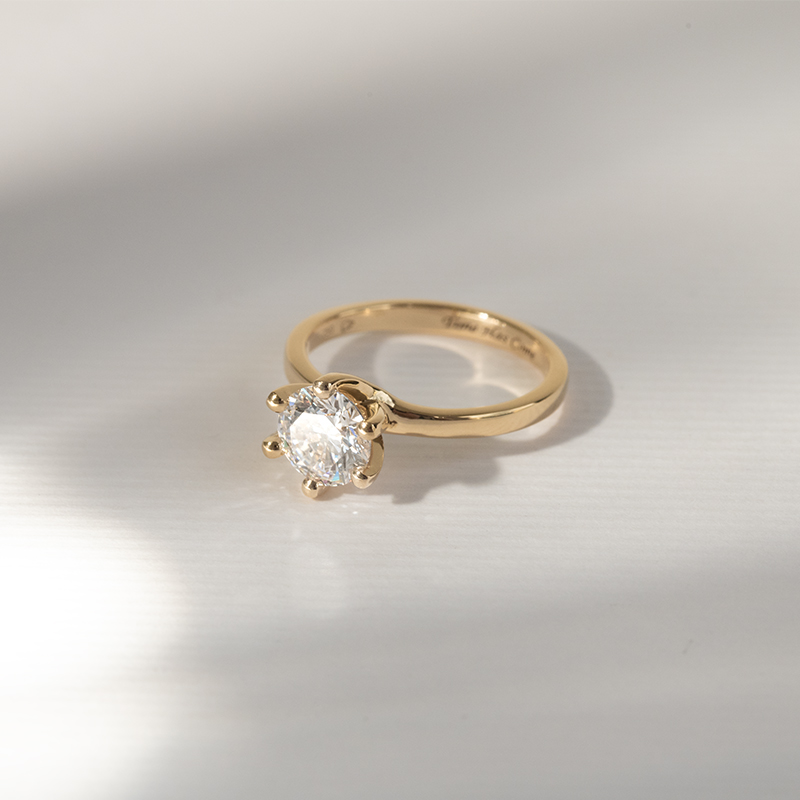 Zásnubný prsteň s diamantom Rabi 121452