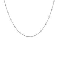 Retiazka s guličkami 45 cm zo striebra