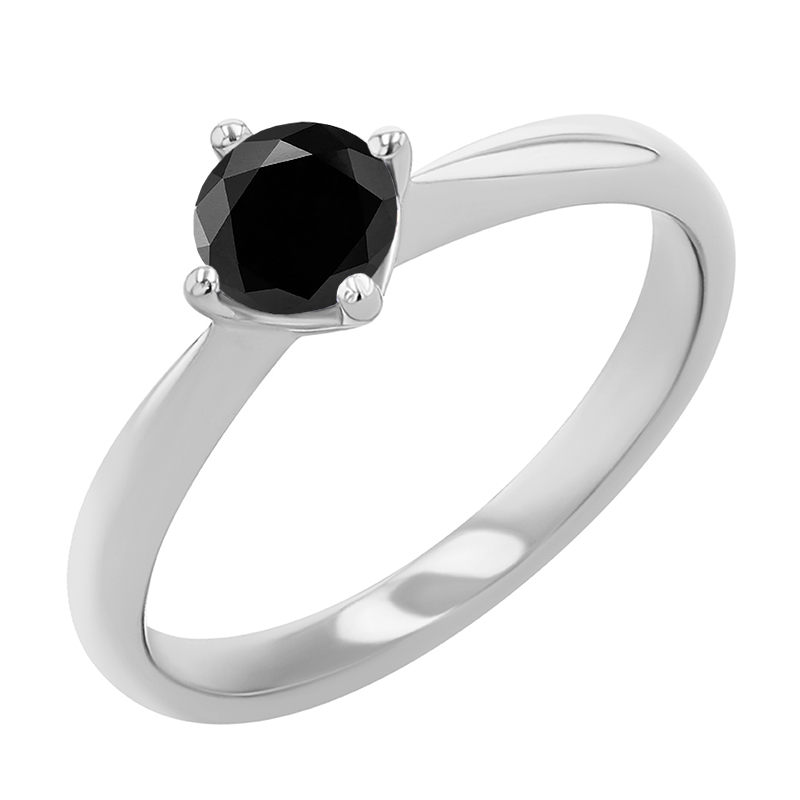 Zásnubný prsteň s čiernym diamantom Maya