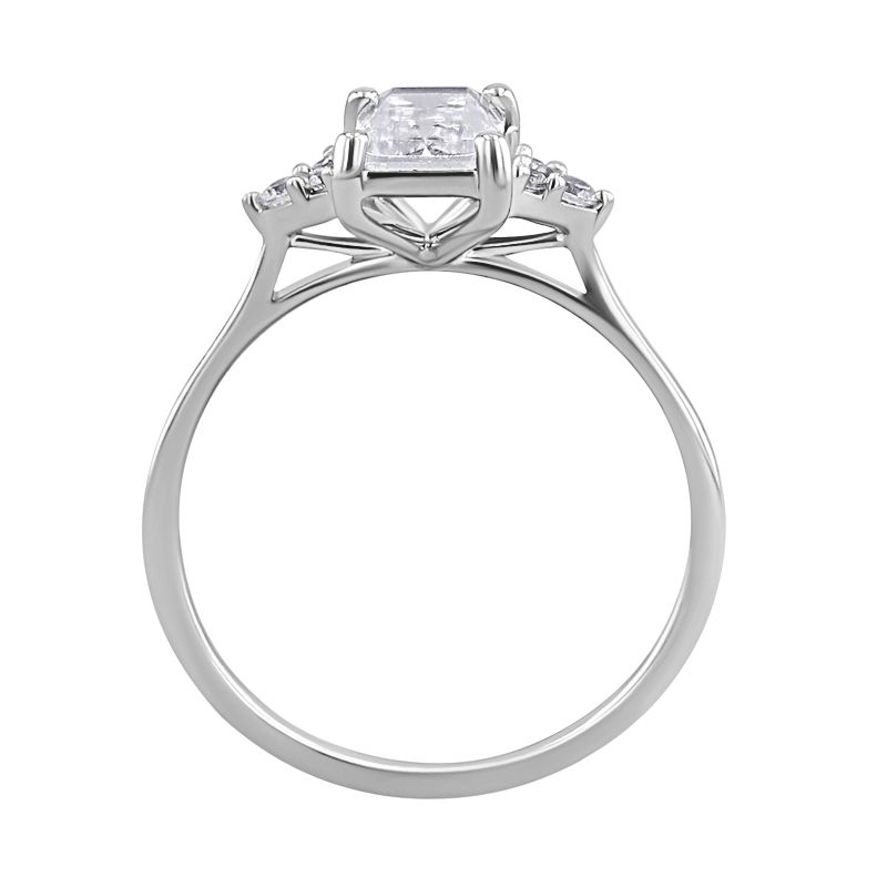 Zásnubný prsteň s moissanitem a lab-grown diamantmi Rhea 125942