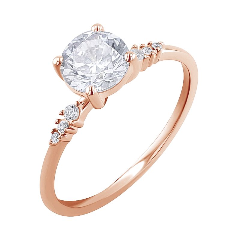 Zásnubný prsteň s lab-grown diamantmi Elise 125972