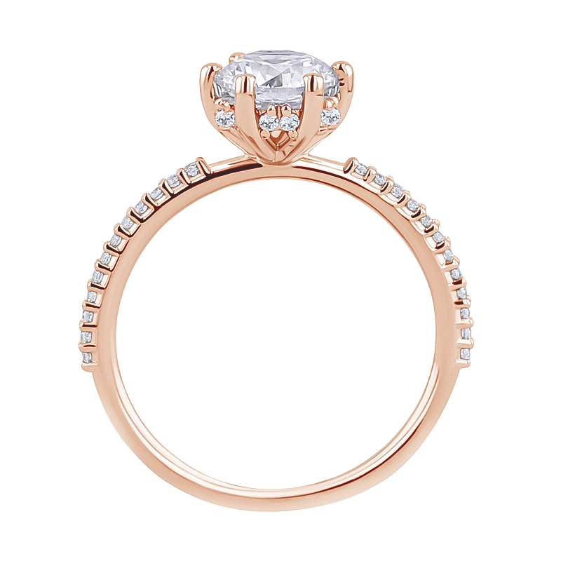 Zdobený zásnubný prsteň s diamantmi Annice 127912