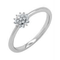 Elegantný prsteň s lab-grown diamantmi Freja
