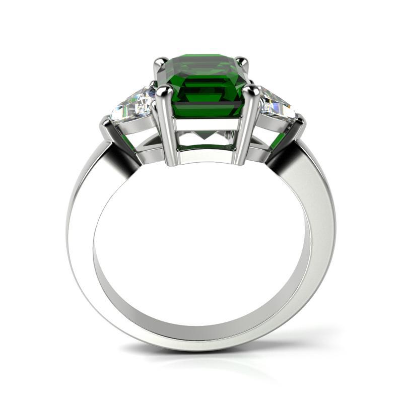 smaragdový zásnubný prsteň 13012