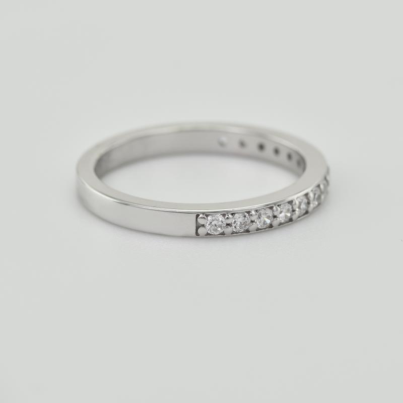 Eternity prsteň s moissanitmi a pánsky plochý prsteň Brittney 133502