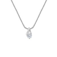 Platinový náhrdelník s diamantom Bardot