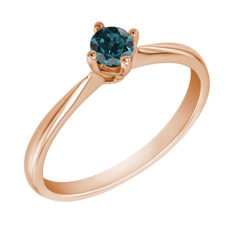 Zásnubný prsteň s modrým diamantom 15612