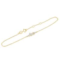 Minimalistický cluster náramok s lab-grown diamantmi Lucy