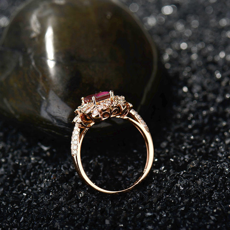 Zlatý turmalínový prsteň 17802