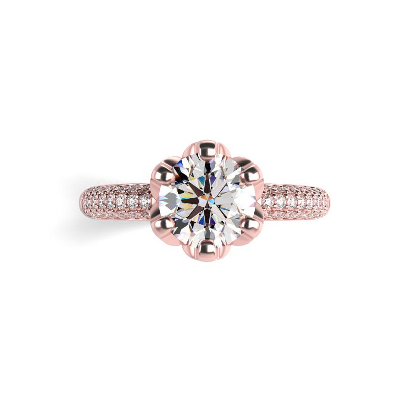 Luxusný prsteň s diamantmi 19232