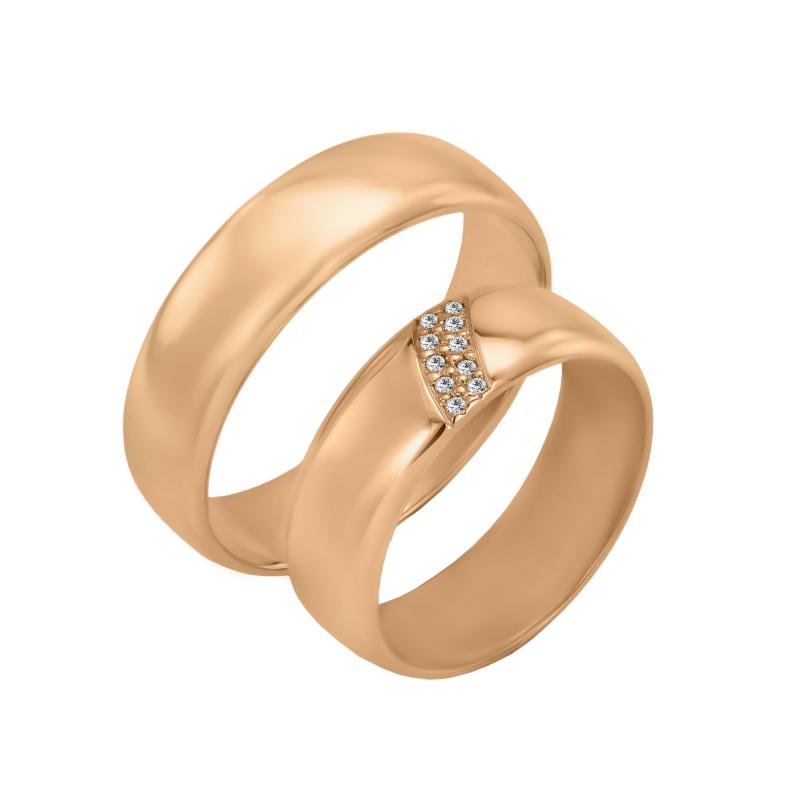 Prstene z ružového zlata 21052