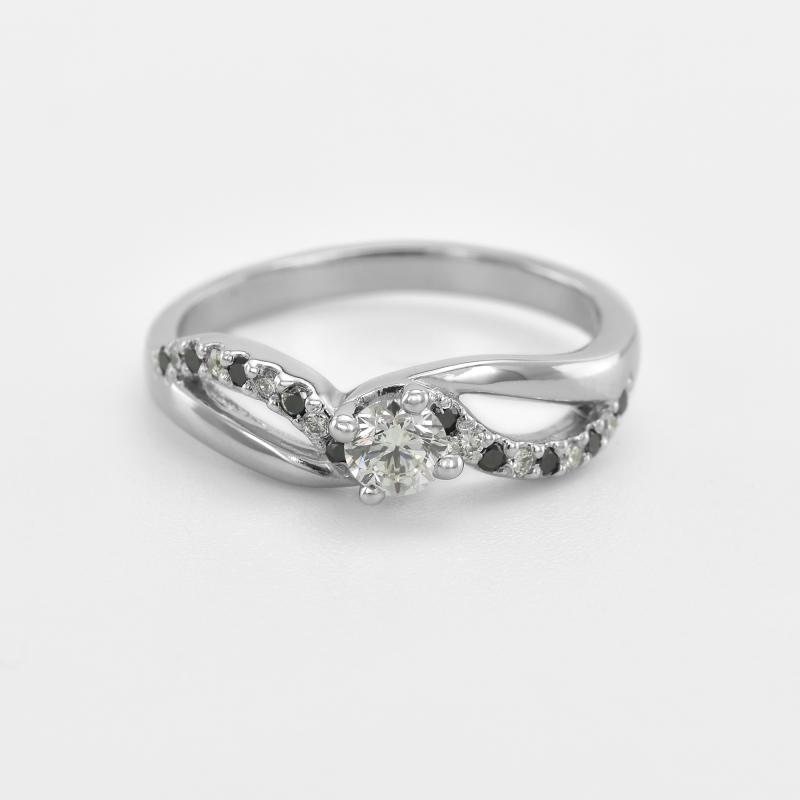 Zásnubný prsteň s diamantmi 21092