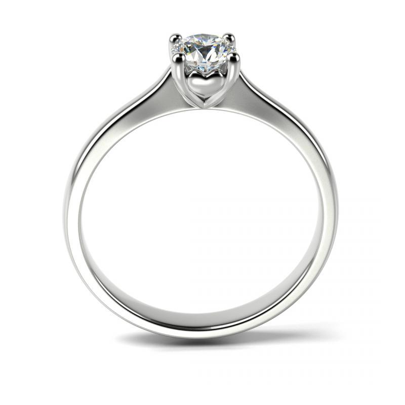 Prsteň s certifikovaným diamantom 24252