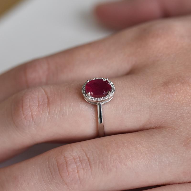 Zásnubný prsteň s rubínom 25012