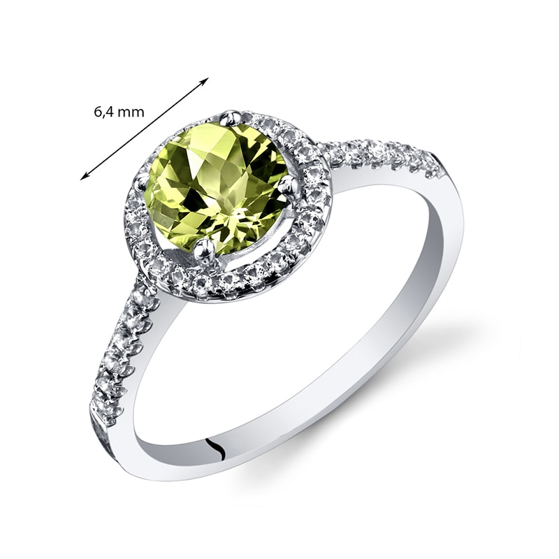 Zlatý prsteň s olivínom 35052