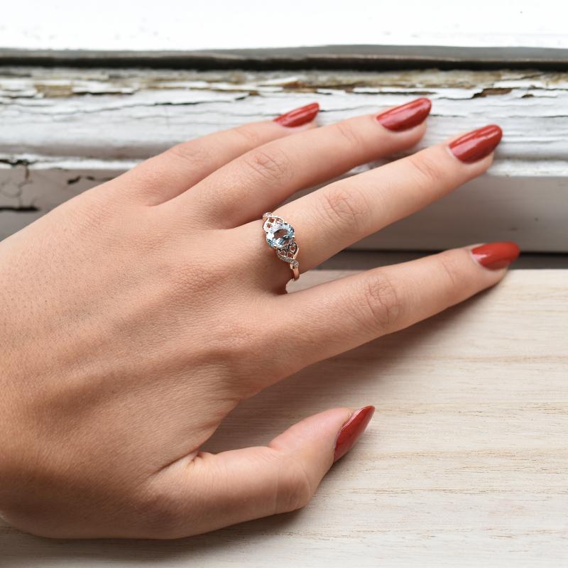 Akvamarínový prsteň 35282