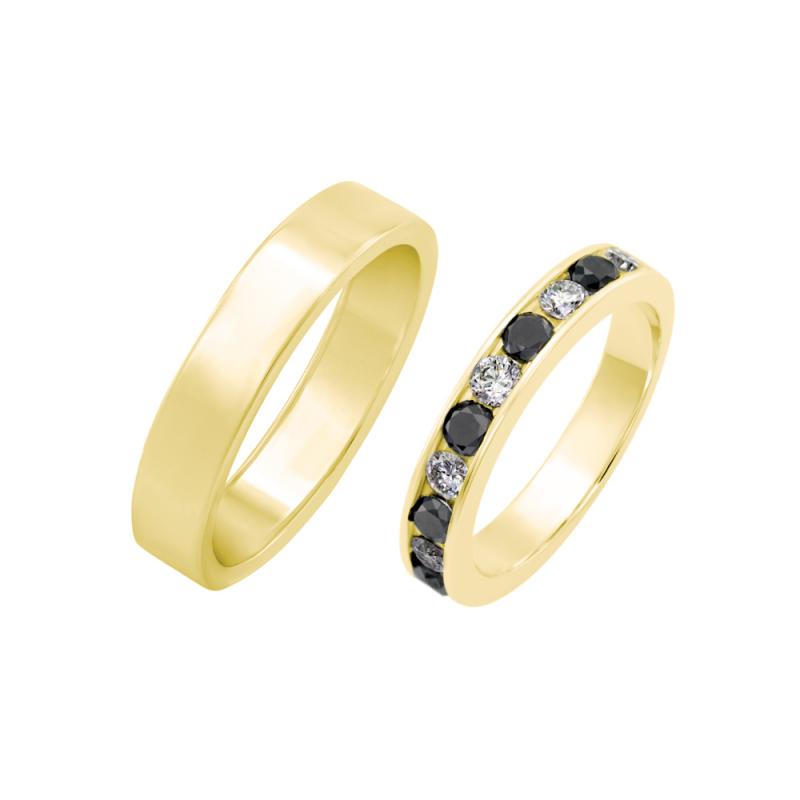 Svadobné prstene zo žltého zlata 36462