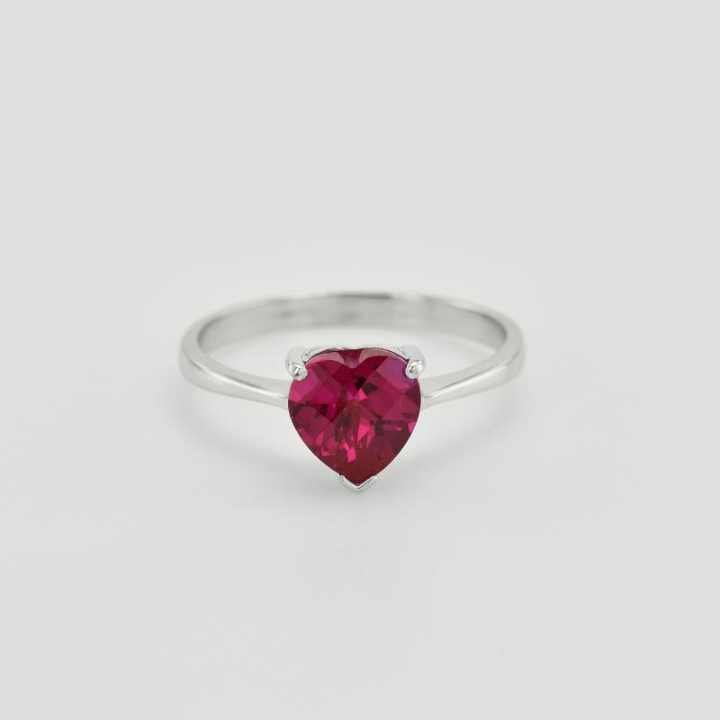 Romantický zlatý prsteň s rubínom 36952