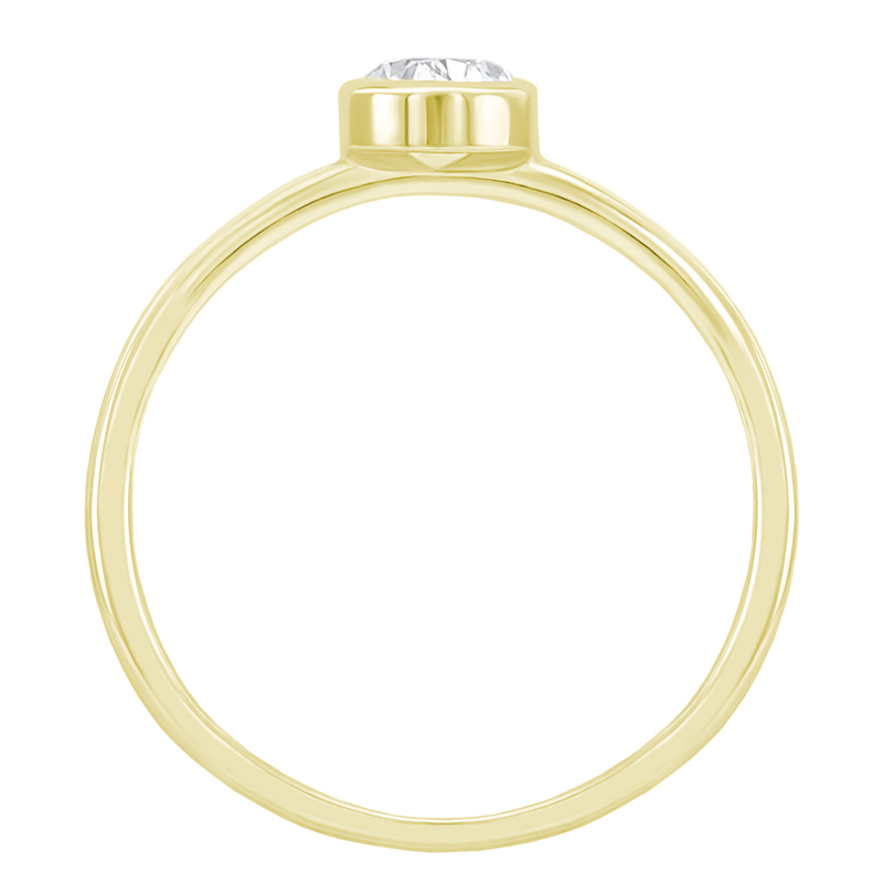 Zásnubný prsteň s oválnym GIA certifikovaným diamantom 37342