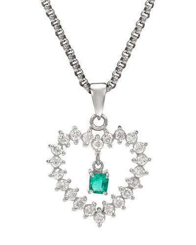Smaragdový náhrdelník s diamantmi