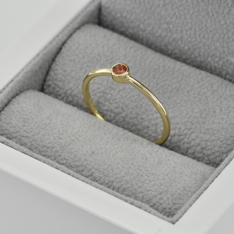 Zlatý minimalistický prsteň 42302
