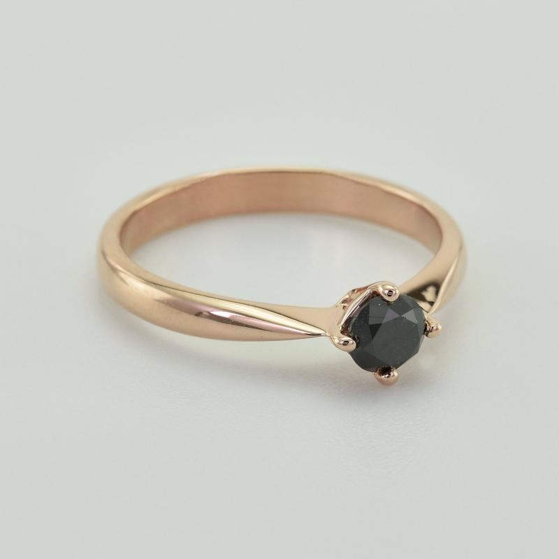 Zásnubný prsteň z ružového zlata 42472