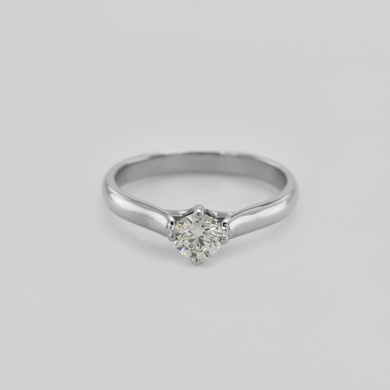 Diamantový prsteň z bieleho zlata 42732