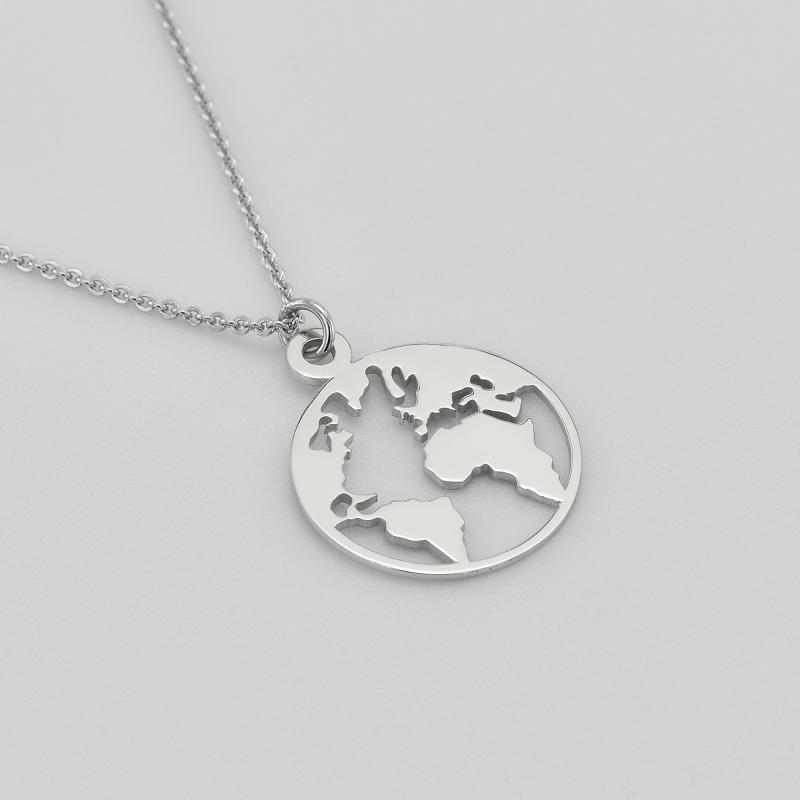 Mapa sveta v náhrdelníku 43022