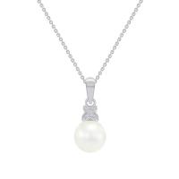 Perlový náhrdelník s diamantmi Laceen