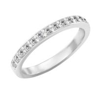 Platinový eternity prsteň s 1.75mm diamantmi Camryn